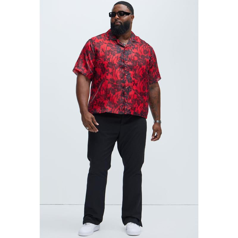 Pleasant Floral Shirt - Red/Combo