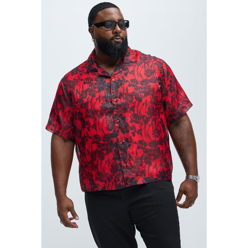 Pleasant Floral Shirt - Red/Combo
