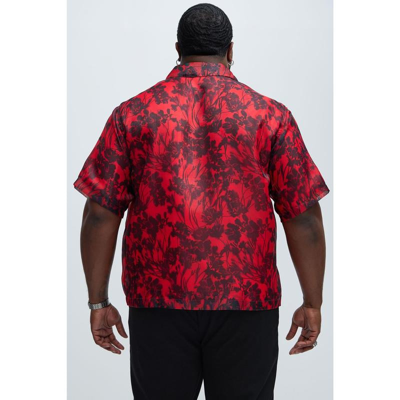 Pleasant Floral Shirt - Red/Combo