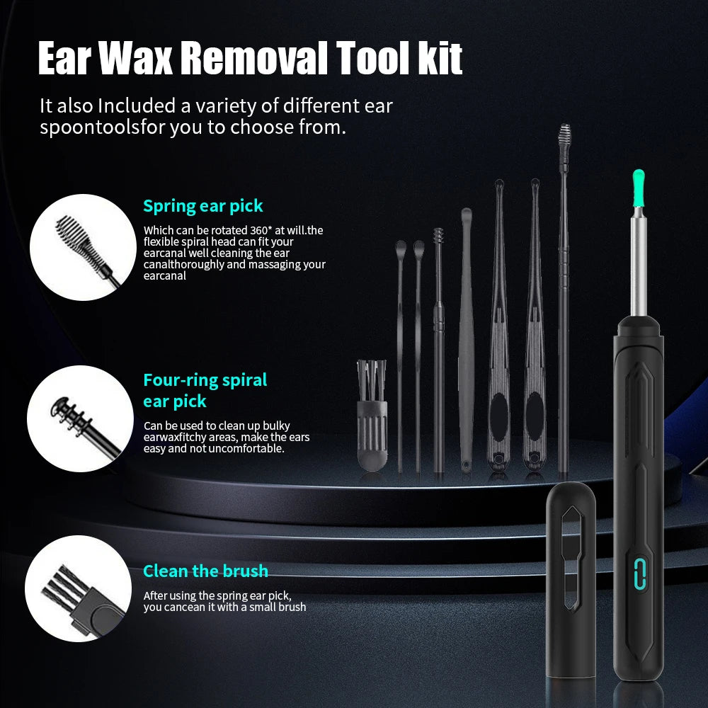 Advanced Ear Cleaner with Camera: NK3 Otoscope USB-C Charging Endoscope for Effective Wax Removal